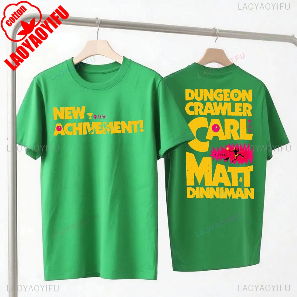 New Achievement Dungeon Crawler Carl Shirt Gift for Reader Fantasy Science Fiction Book Lover Donut Fan Tops Bookish Tees