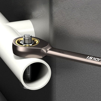 1 Chave de Catraca Dourada, Chave Universal Flexível com Torque para Ferramentas de Reparo Automotivo, Ferramenta Manual Métrica Multi Antiderrapante