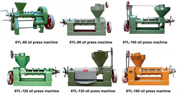 Máquina de Prensa de Óleo 6yl 120 Prensa Fria Comercial Extrator de Óleo Prensa Fria Máquina de Óleo de Mostarda