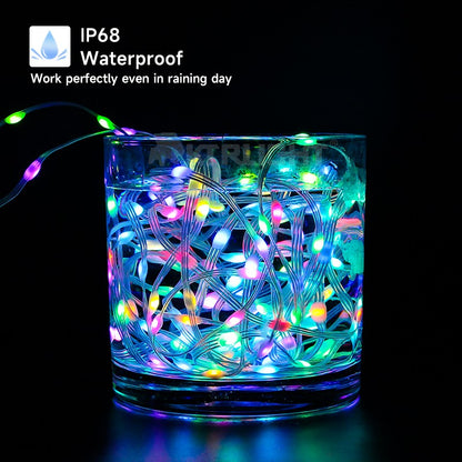 5V 12V WS2811 Clear Wire 3PIN Seed Pixel String Light for Fairy Lights Outdoor RGB Addressable Individually Garland Light
