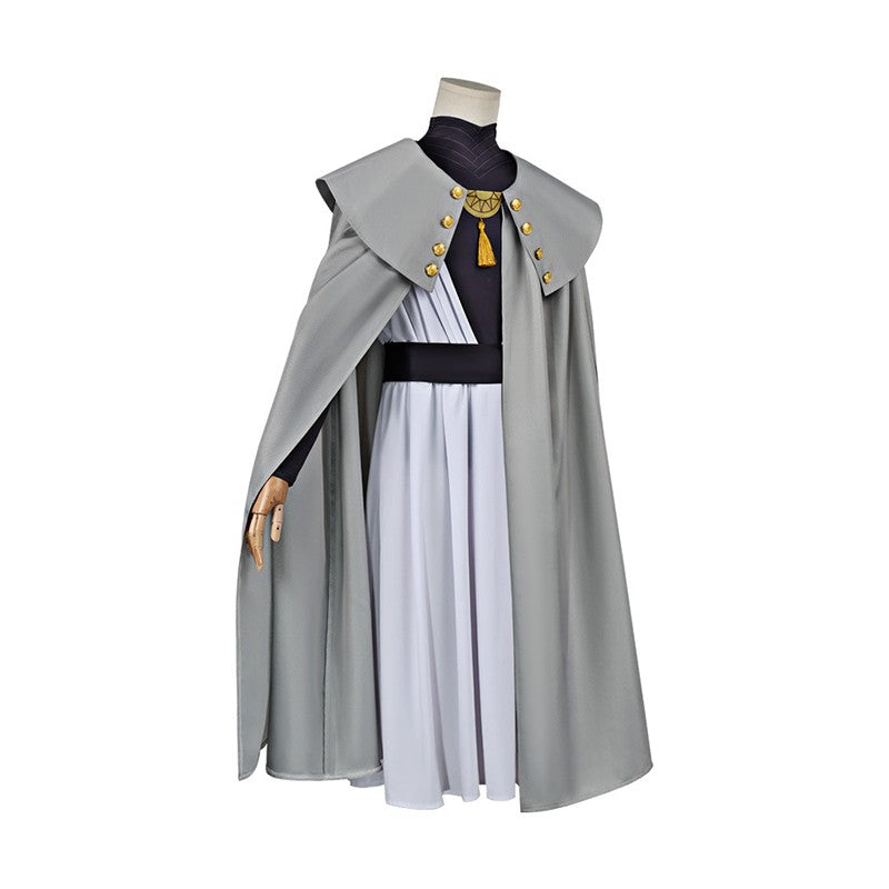 Anime Witch Hat Atelier Cosplay Costume Magician Qifrey Robe Cloak Belt Pointed Hat Wig Set Party Masquerade Carnival Adult Suit