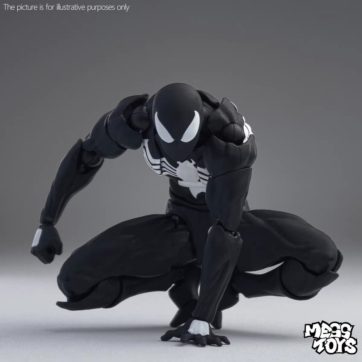 Hot Mess Toys Boneco de Ação do Homem-Aranha Preto Anime Aranha Terno Vermelho Preto Vizinho Simbionte Aranha Escarlate Cc Toys Brinquedo de Presente