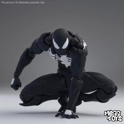Hot Mess Toys Boneco de Ação do Homem-Aranha Preto Anime Aranha Terno Vermelho Preto Vizinho Simbionte Aranha Escarlate Cc Toys Brinquedo de Presente