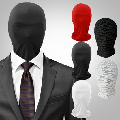 2pcs Black Cosplay Full Mask Thin Breathable Hood Cosplay Prop Party Decoration Ghost Festival Accessories Cosplay Head Cover