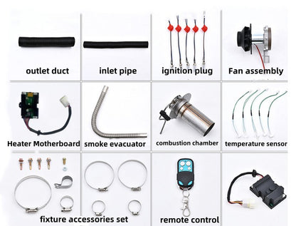 2025 Hot Sale Car Air Conditioning & Diesel Heating System - 12V/24V/220V Diesel Parking Heater for Cars
