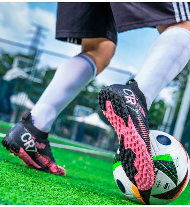 New Men's and Women's Football Cleats Firm Ground Outdoor Professional Football Shoes Lightweight Sports Sneaker Rugby Boots