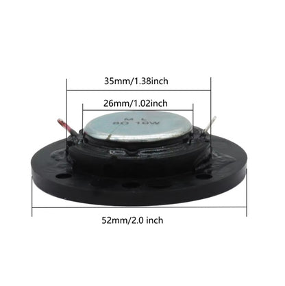 2 pçs/lote 52 MM Alto-falante de Áudio Redondo 4 Ohm/8 Ohm 10W-20W Tweeters de Membrana de Seda HIFI Música DIY Alto-falante Bluetooth Hifi