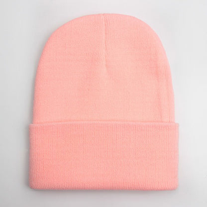 Touca Sólida Unissex Outono Inverno, Mistura de Lã, Macia e Quente, Boné de Tricô Masculino Feminino, Gorro, Toucas de Esqui, 24 Cores
