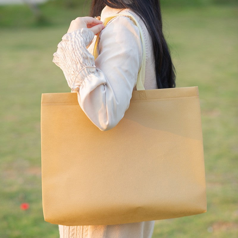 Reusable Non-Woven Fabric Shopping Bag Butterfly Printing Eco Bag Foldable Large Capacity Travel Storage Tote Shopper Bag