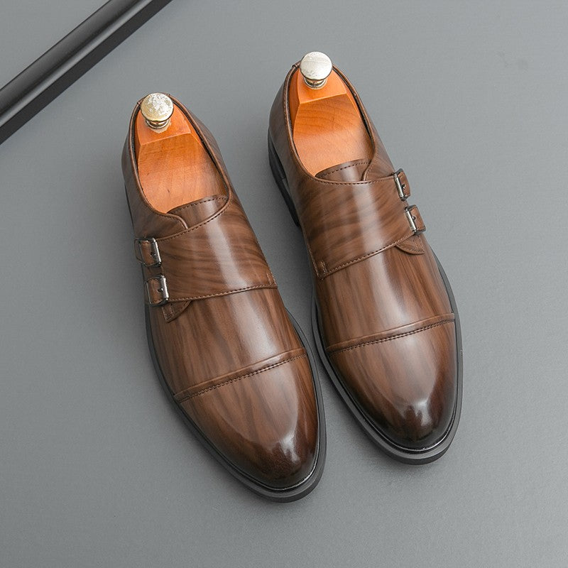 Brand New Men's Pointed Comfortable Business Banquet Oxford Shoes Fashion Spring Men's Breathable Casual Wedding Leather Shoes