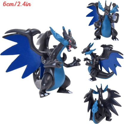 Pokemon Figure Toys Mega Charizard X Y Lugia Dialga Palkia Zekrom PVC Figurine Aggron Treecko Chespin Greninja Model Dolls Gifts