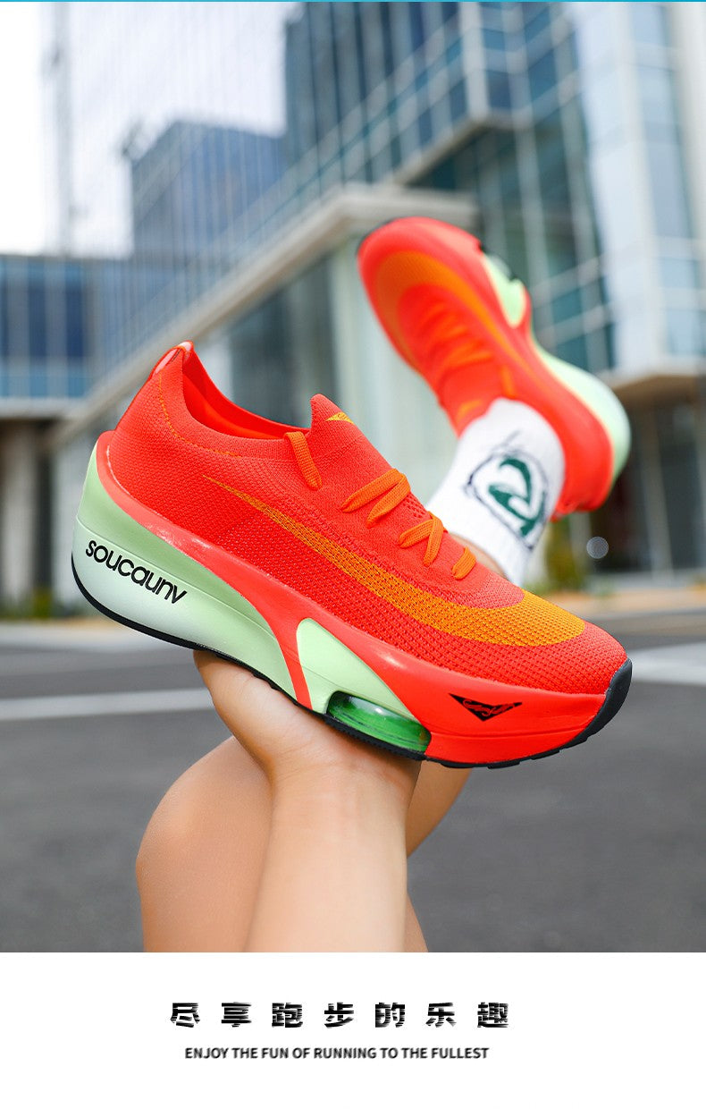 Air Cushion Running Shoes Jogging Marathon Men Sports Breathable Lightweight Women's Comfortable Nonskid Leisure Sneakers