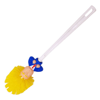 Funny Toilet Cleaning Brush Novelty Donald Bathroom Toilet Brush with Holder Toilet Bowl Brush Gift Household Accessories