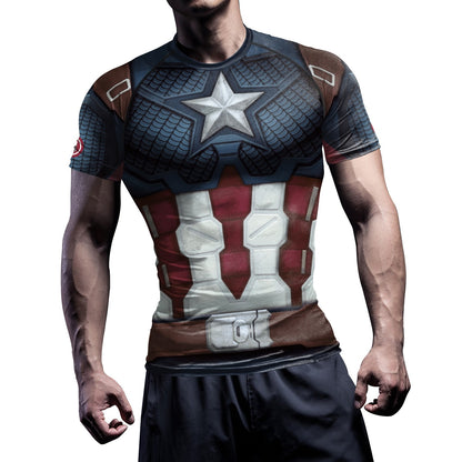 Men Compression shirts Superhero 3D Printed Cosplay Top Fitness Gym TShirt Short Sleeve Long Sleeve sportwear Fashion Male Cloth