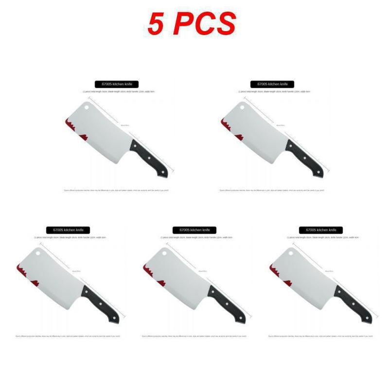 10/5/3/1pcs 30cm Faked Bloody Sharp Knife for Halloween DIY Cosplay Props Decor Simulation Plastic Kitchen Knife halloween Party