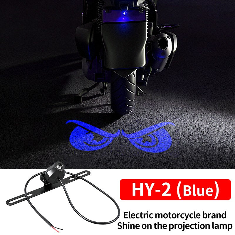 Luzes de Projeção Traseira de LED para Motocicleta Olho de Diabo Luzes de Chão para Veículos Elétricos Luzes Ambiente de LED Luz de Aviso de Alto Brilho