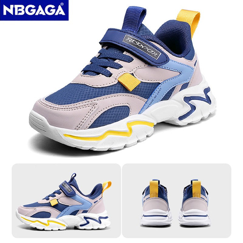 Four Seasons Sport Kids Sneakers Boys Casual Shoes For 5-16Years Children School Walking Non-slip Outdoor Running Shoes Leather