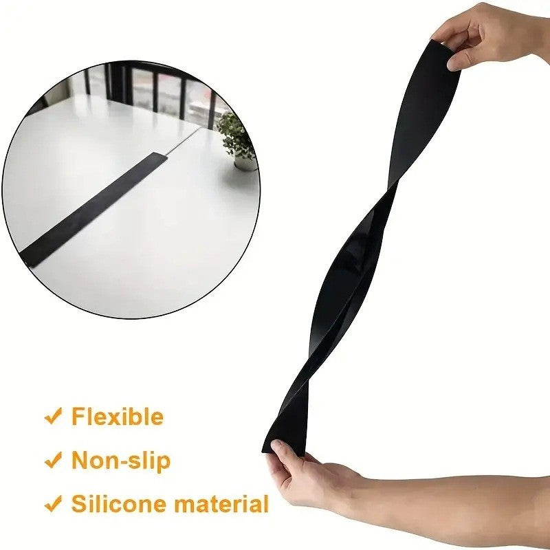 Stove Counter Gap Cover Kitchen Silicone Heat Resistant Mat Gas Stove Protector Slit Cleaning Pad Oil Dust Seal Cooker Cover 1pc