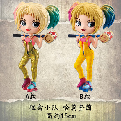 Bandai Autêntico Qposket Dc Hero Arlequina Coringa Mulher Maravilha Supergirl Boutique Modelo Artesanal Presentes Periféricos Colecionar Brinquedos