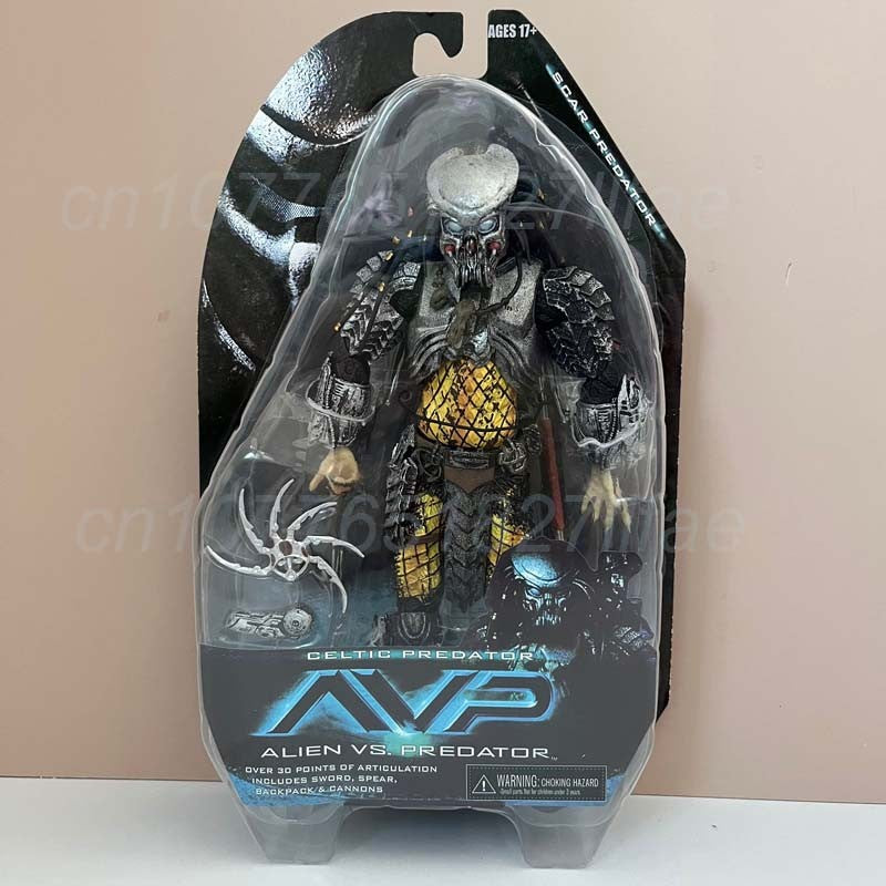 Figura de Alienígena, Máscara de Predador Celta, Figura de Predador com Cicatriz, Figura de Ação de Alienígena, Brinquedos de Modelo, Boneca Articulada, Presente de Natal