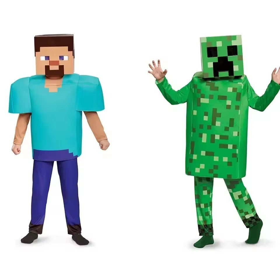 Game My World Role Play Holiday Party Pixel Costume Toy Mc Boys Girls Set Diamond  Christmas Gift Stage Costume