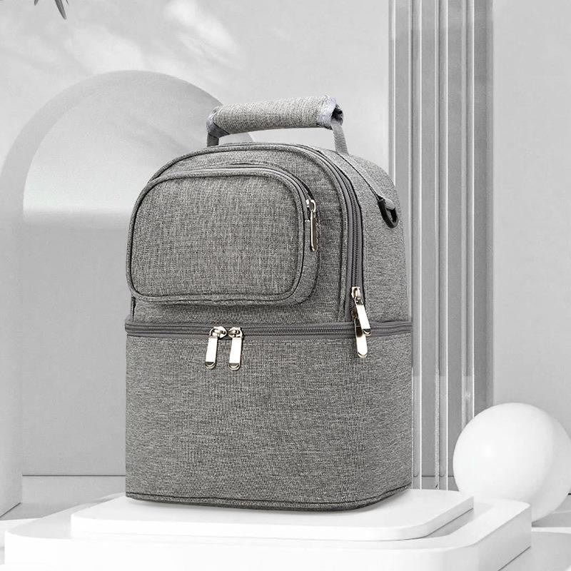 Mommy Bag Milk Storage Breast Pump Maternity Cooler Double Layer Insulation  Fresh Keeping Baby Food Backpack Feeding Bottle