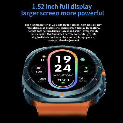 G.L Wear New Watch 7 Ultra Bluetooth Call Voice Assistant Heart Rate Monitor 1.52 inch AMOLED Screen Man Woman Smart Watch Gift