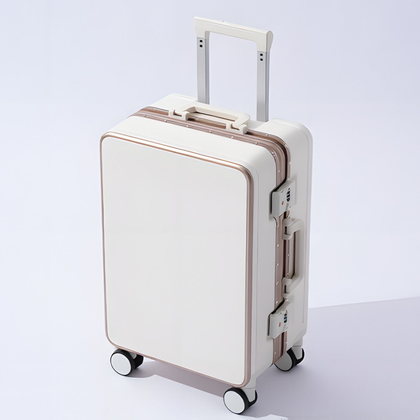 Nova Mala de Alta Qualidade 20" de Bordo para Viagem Trolley Bag Estrutura de Alumínio Atualizada com Trava Bagagem de Rodinhas Material ABS+PC