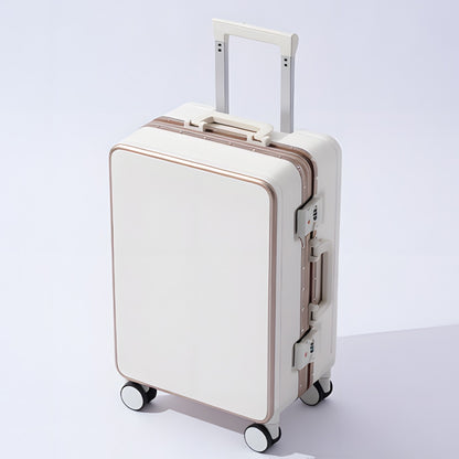 Nova Mala de Alta Qualidade 20" de Bordo para Viagem Trolley Bag Estrutura de Alumínio Atualizada com Trava Bagagem de Rodinhas Material ABS+PC