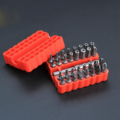 33 Peças Com Suporte de Bit Extensor Magnético Torx Hex Estrela Chave de Fenda para Marcenaria Conjunto de Bits de Segurança à Prova de Violação