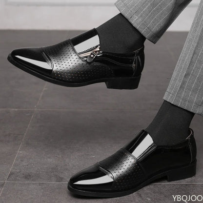 2026 Large Size Fashionable Men's Office Formal Shoes Low Cut Daily Comfortable Pointed Multifunctional Men's Wedding Shoes