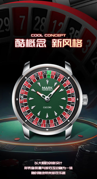 High Quality Mark Fairwhale Mens Wristwatch Fashion Unique Rotating  Roulette Dial Waterproof Quartz Man Watche Dropshipping ?
