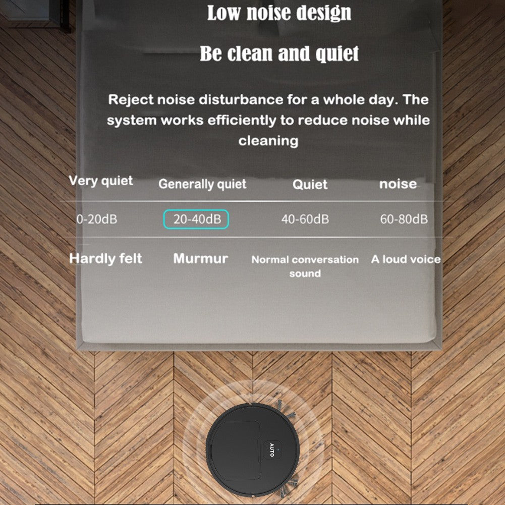 Robotic Vacuum 3-in-1 Cleaner With Integrated Home Sweeping, Mopping Cleaning USB Charging Vacuum Cleaner 1000Pa for Home Floor