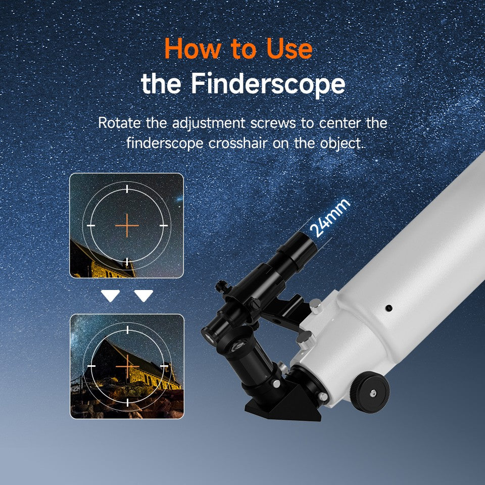 Telescópio Refrator de Astronomia Svbony SV520 90mm para Adultos e Iniciantes Profissionais Observação da Lua Fotografia