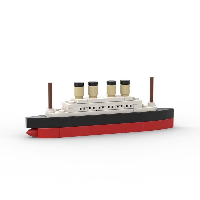 Titanic Parte ao Meio RMS Cruzeiro Naufragado Blocos de Montar Moc Navio Barco Modelo Plástico 3D DIY Barco a Vapor Presentes Brinquedos Infantis Filme da Cidade