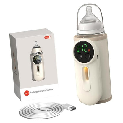 J15U Upgraded Bottle Warmer for Breastmilk Baby Feeding Bottle Heating Case Rechargeable Warmer Bag with Digital Display