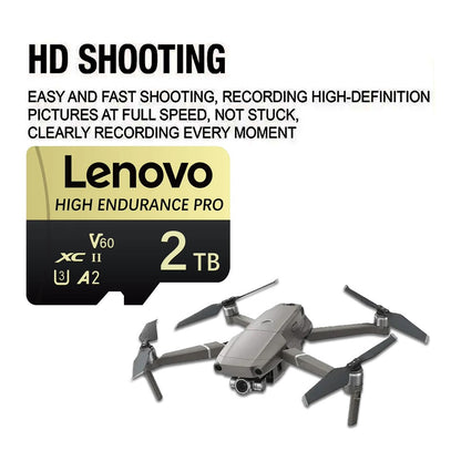 Cartão de Memória SD Mini Micro TF Lenovo 512 GB 256 GB 2 TB 1 TB de Alta Velocidade Cartão De Memória 128 GB para Armazenamento de Arquivos Câmera de Telefone