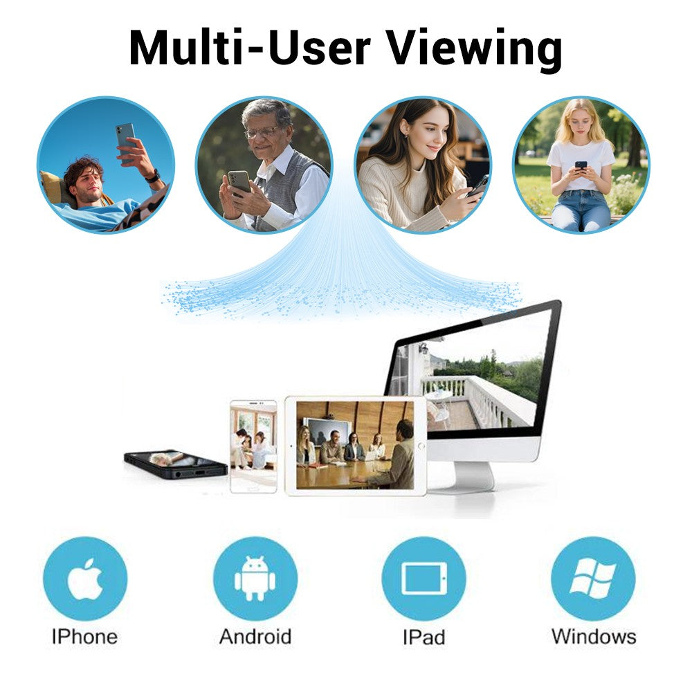 New Tuya IP Camera 5MP Wifi Video Surveillance Cameras HD Night VIsion Two Way Audio Auto Tracking Cloud Smart Home Camera