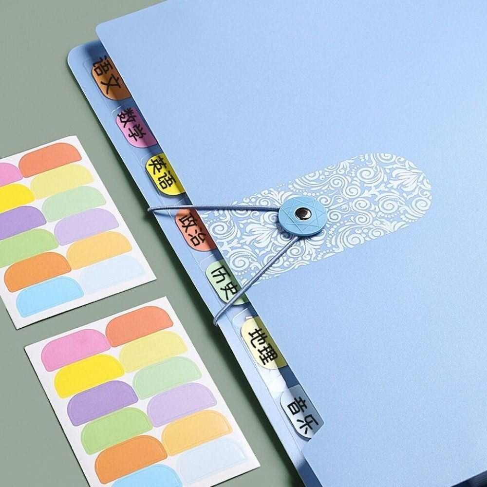 8 Grids Organ File Folder Document Organizer Large Capacity Paper Documents Folder Office School Supplies A4 Expanding File Bag