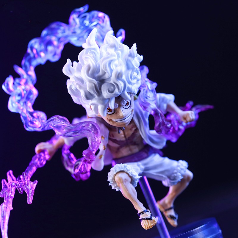 10cm One Piece Luffy Figura de Anime GEAR5 Deus Sol Nika Luffy Bonecos de Ação PVC Modelo de Coleção Brinquedos Presentes de Aniversário para Crianças
