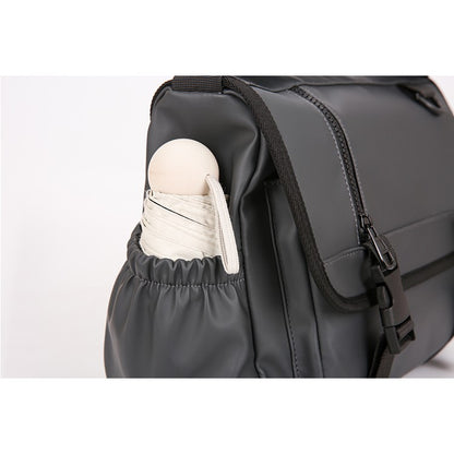 Fashionable Multi Pocket Messenger Bag - large capacity with adjustable strap, daily commuting - durable, travel bag, multi-func