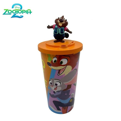Copo de Água Original em Formato Disney Zootopia 2 Nick Judy Copos Estilizados de Desenho Animado com Alça Transversal Presentes Kawaii de Aniversário para Meninas e Meninos