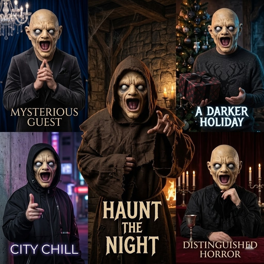 Halloween Horror Latex Mask Howling Demon Face Mask Scary Ghost Cosplay Costume Accessory For Adults