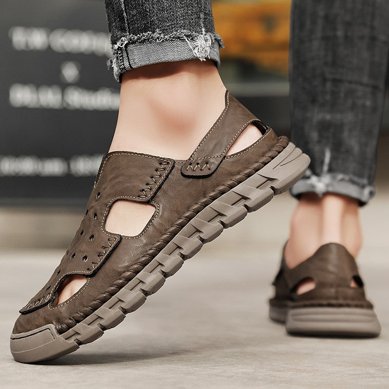 New Summer Outdoor Sandals for Men Luxury Brand Beach Shoes Anti-Slip Man Hiking Sandals Hollow Out Shoes Quick Dry Mens Sandaly
