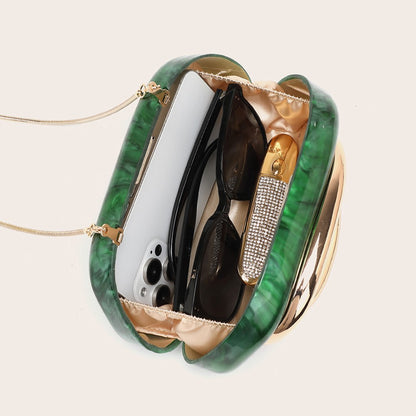 Fashion Women's Handbag Bride Metal Gold Women Luxury Evening Banquet Clutch Bag Shoulder Wedding Purse Party Crossbody Bag