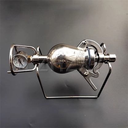 Hand Popcorn Machine Open Firing Popcorn Puffing Machine Stainless Steel Mini Popper Small Manual Popcorn Maker Open Firing