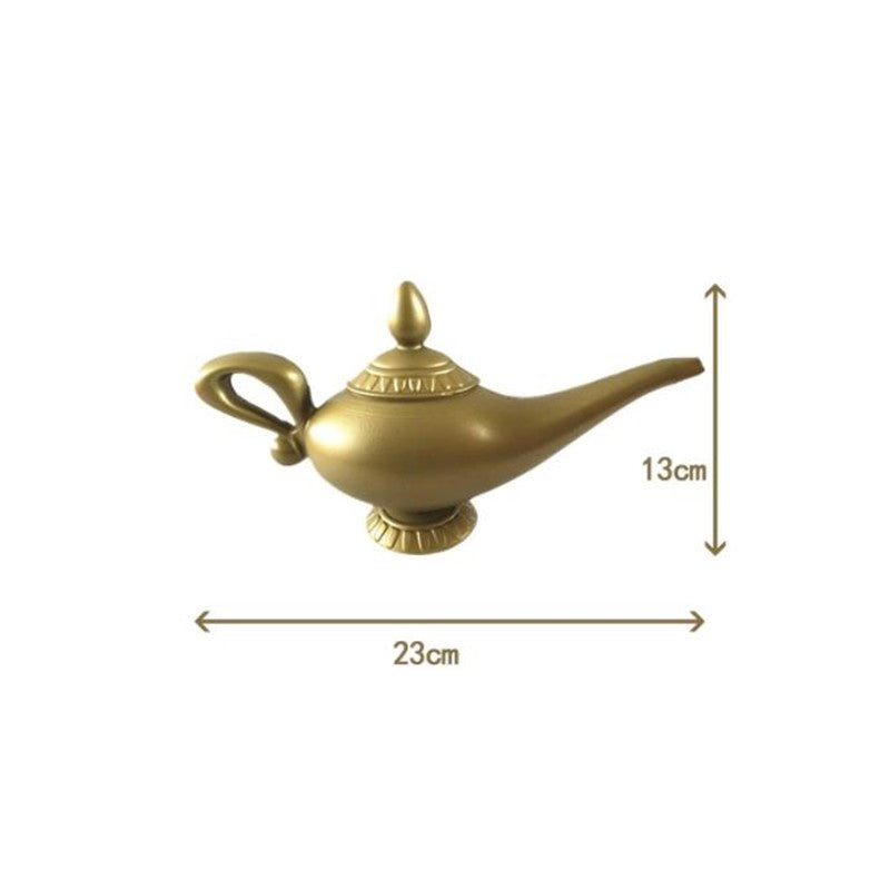 Adult Aladdin Prince Costume Halloween Cosplay Arabian Nights Party Performance Outfit Anime Costume with Genie Lamp Prop Gift