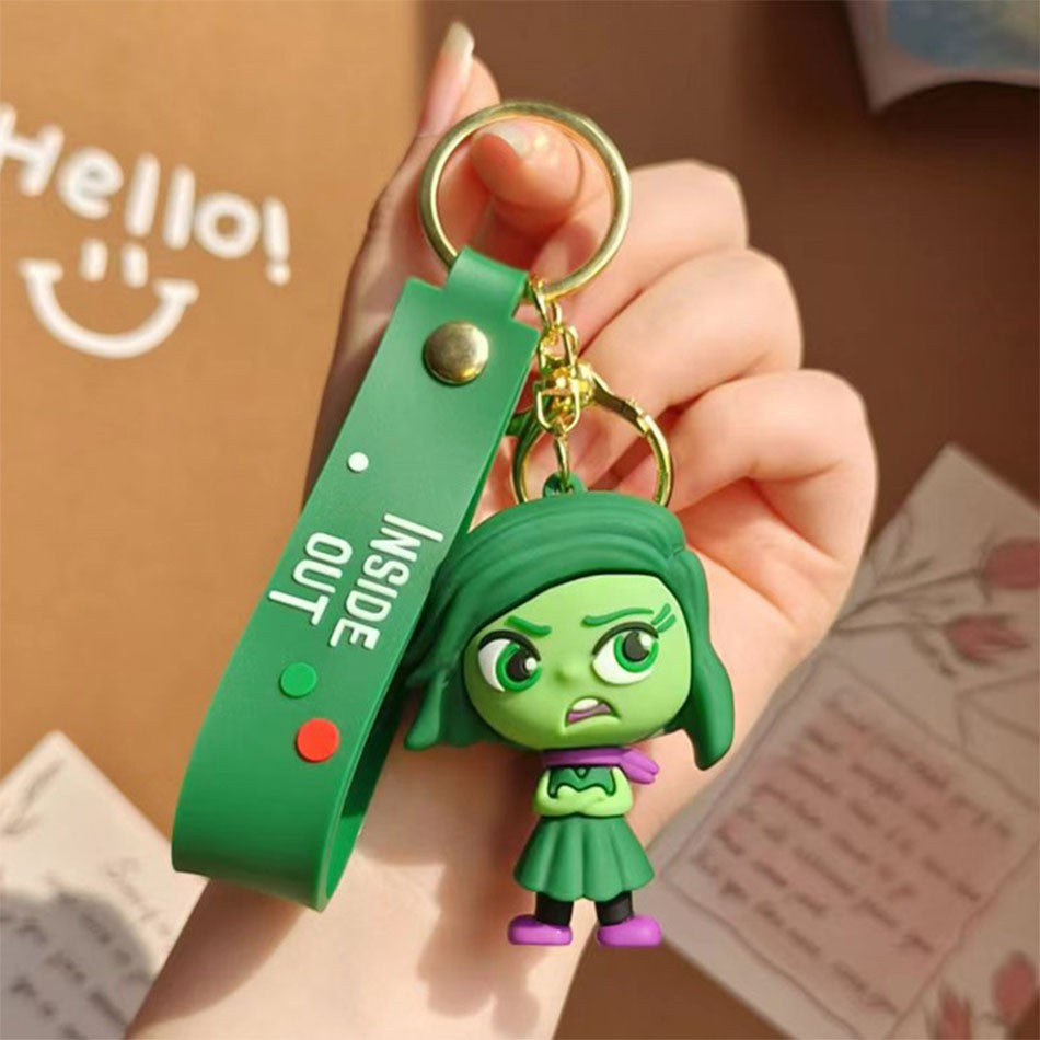30 Peças/Conjunto Atacado Chaveiro Divertida Mente 2 Boneco de Personagem de Desenho Animado Fofo Chaveiro Pingente de Boneca de Personagem de Filme para Presente Infantil
