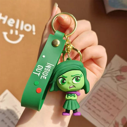 30 Peças/Conjunto Atacado Chaveiro Divertida Mente 2 Boneco de Personagem de Desenho Animado Fofo Chaveiro Pingente de Boneca de Personagem de Filme para Presente Infantil