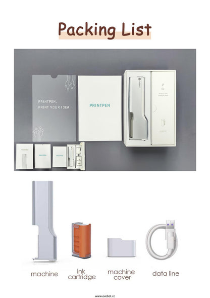 Coffee Latte Art Inkjet Printer EVEBOT for Bakery Coffee Shop Pubs Handheld Printers HD Printing On Food With Positioning Plate